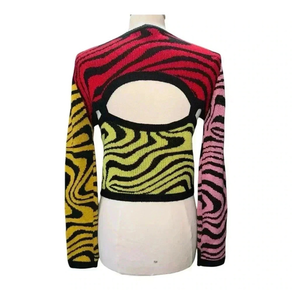 80’s vibes color block sweater - Picture 3 of 6